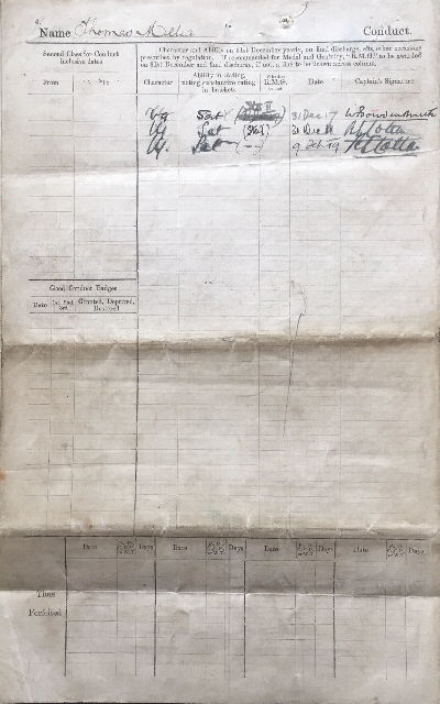 Thomas Melia WW1 discharge papers_3