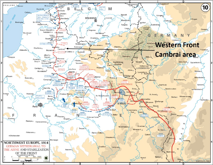Western Front Cambrai area