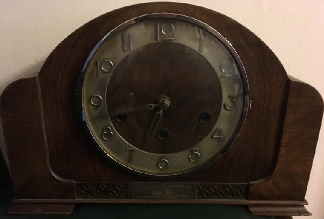 Austin Melia retirement clock 1936