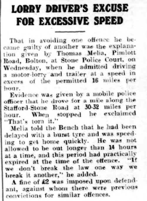 Staffordshire Advertiser Aug 22 1932_ Thomas Melia Fined_1932_2