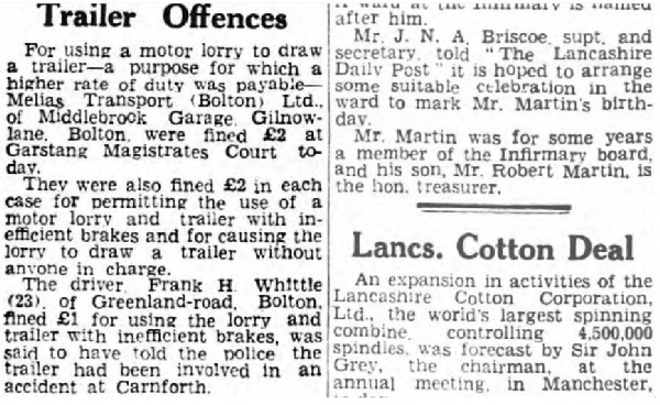 Trailer Offences 1947